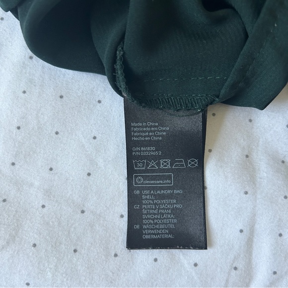 Green Racerback Tank Top w/Gold Bedding around Straps - Picture 2 of 5